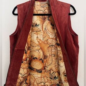 Ruff Hewn Red GENUINE Leather Vest